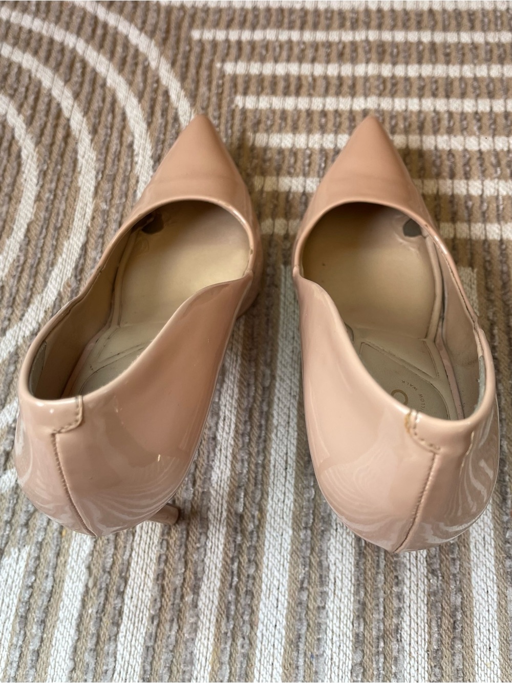 Aldo Stessty2.0 Nude Patent Pointed-Toe Stiletto Heels - Picture 6 of 10